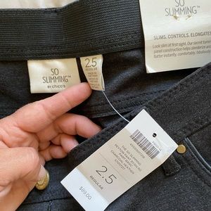 Chico’s so Slimming slacks 2.5 grey NWT